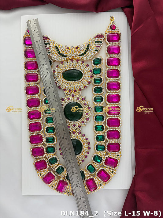 Varalakshmi Deity Long Necklace Dln 184_2