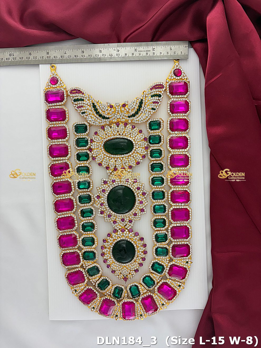 Varalakshmi Deity Long Necklace Dln 184_3