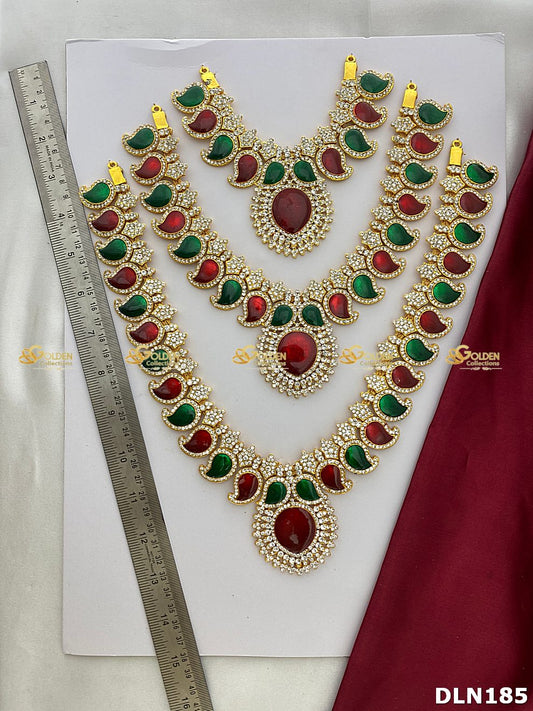 Varalakshmi 3 Step Long Haram DLN185 deity long haram image 2