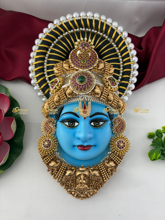 Vishnu / Balaji Face 11 in VLFACE-002 deity face for pooja alankaram image 2