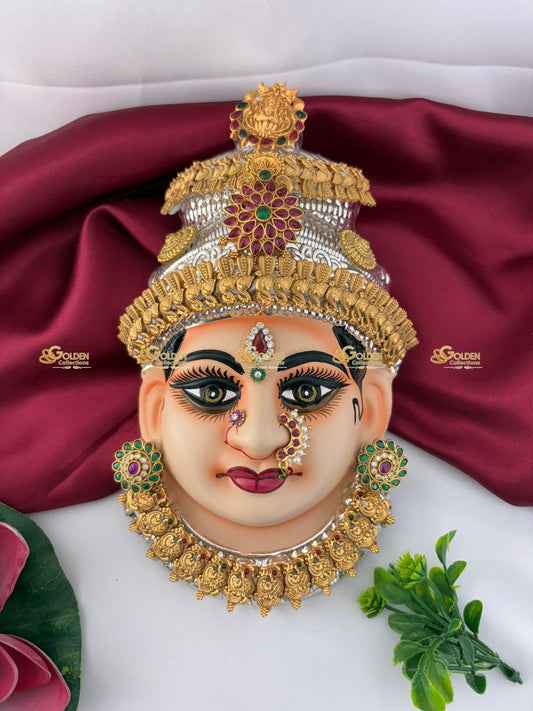 Lakshmi Ammavaru Brass Face for Pooja and Varalakshmi Vratham VDF-033