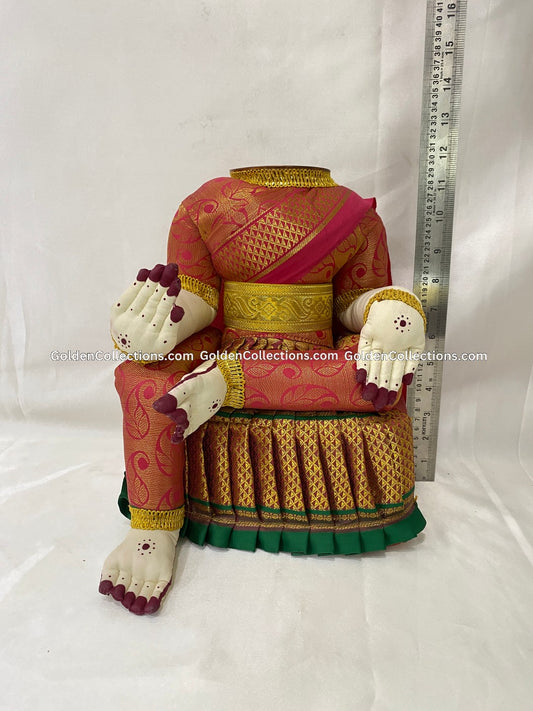 Varalakshmi Amman Idol Full Set 12 in Red VLD039 for Varalakshmi Vratham pooja image 2