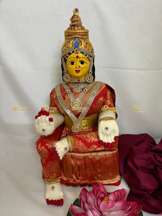 Divine Goddess Lakshmi Idols with Complete Jewelry Sets VVD-135-2