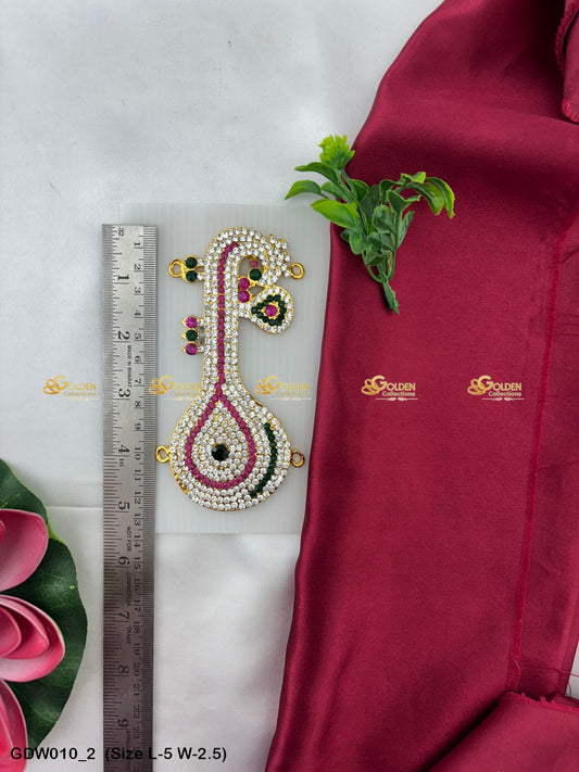 Veena For Goddess Saraswathi Ganesha Veenai Idol Decoration Size: 5 x 2.5, Color: Multi, Style: Veena Image 2