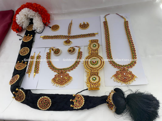 Bharatanatyam Dance Jewelry Sets - Indian Tradition BDS-026, bharatanatyam jewellery set near me