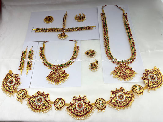 Bharatanatyam Jewellery Collection by GoldenCollections BDS-032, bharatanatyam jewellery sets in hyderabad