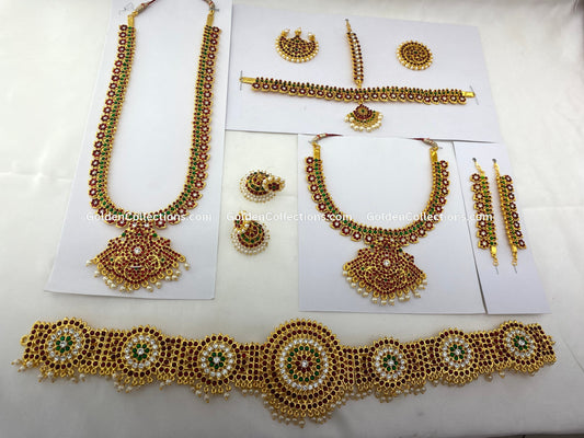 Bharatanatyam Jewellery Full Set by GoldenCollections BDS-024