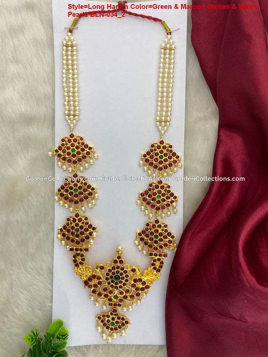 Bharatanatyam Long Haram Embrace Tradition Bln034 2