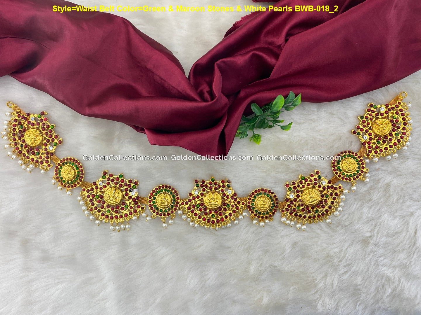 Bharatanatyam waist belt - GoldenCollections BWB-018 2