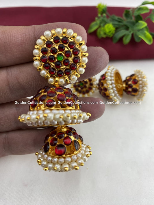 Buy Bharatanatyam Jhumki Online Goldencollections Bje016 2