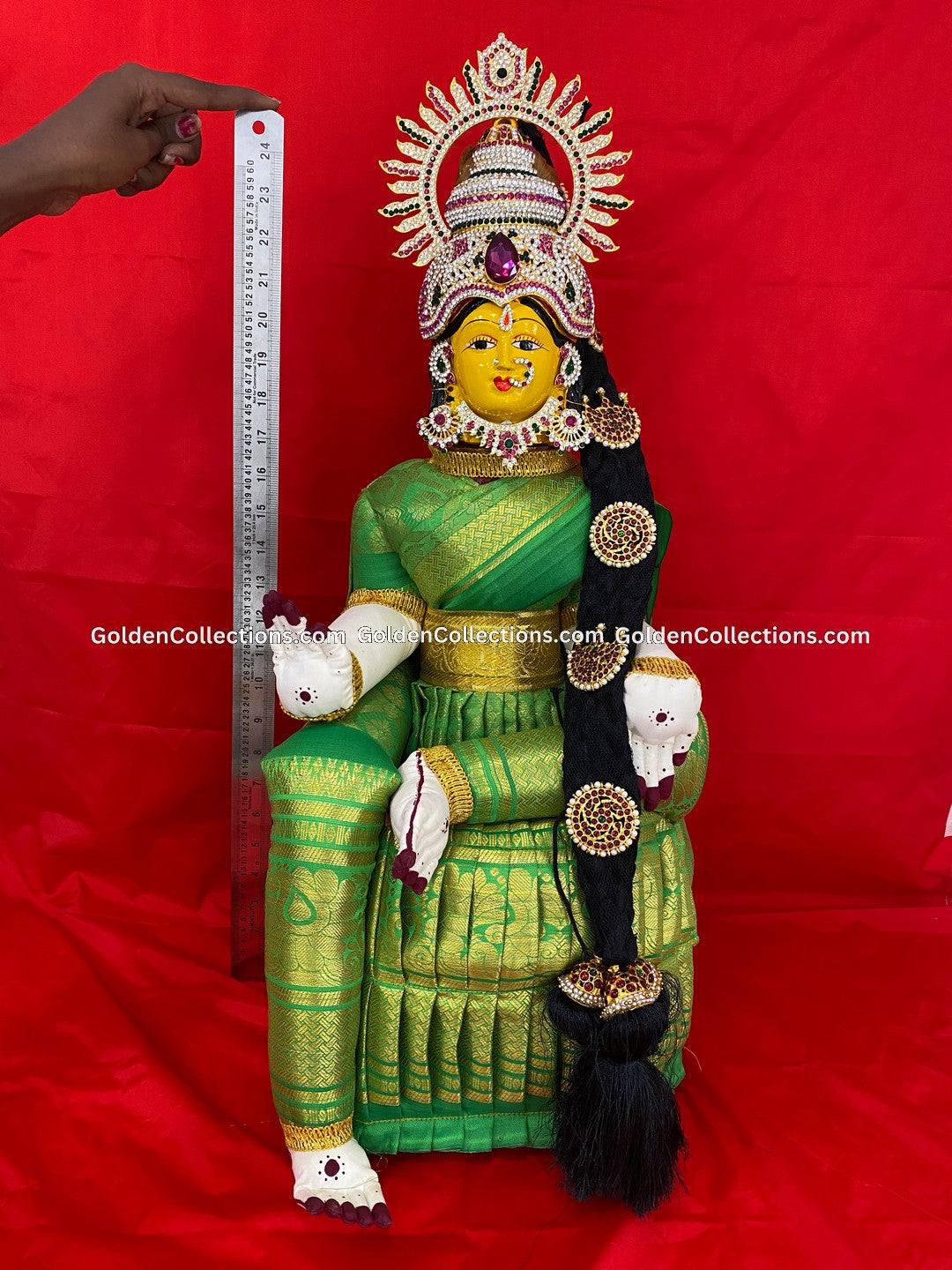 Varalakshmi Amman Idol Full Set 26 in Multi Color VVD084 for Varalakshmi Vratham pooja image 2