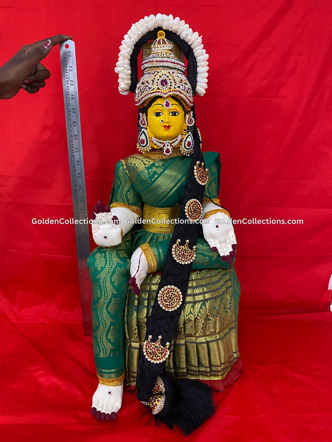 Varalakshmi Amman Idol Full Set 26 in Multi Color VVD081 for Varalakshmi Vratham pooja image 2