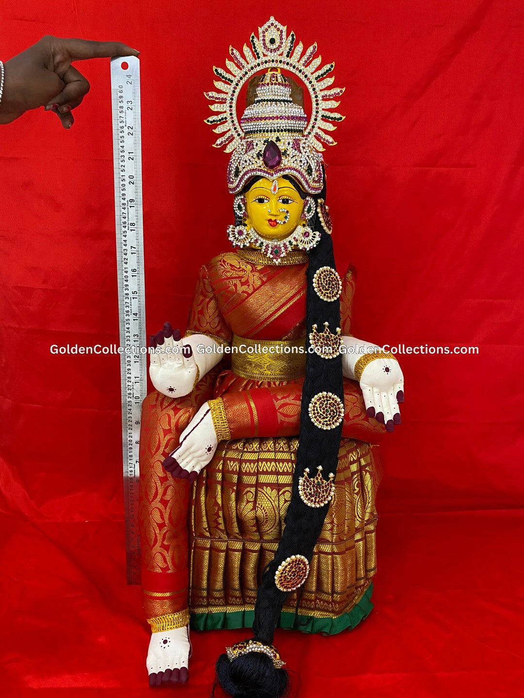 Varalakshmi Amman Idol Full Set 26 in Multi Color VVD099 for Varalakshmi Vratham pooja image 2