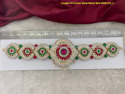 Hindu Goddess Waist Ornament-Sacred Symbols of Devotion - DWB-010 2
