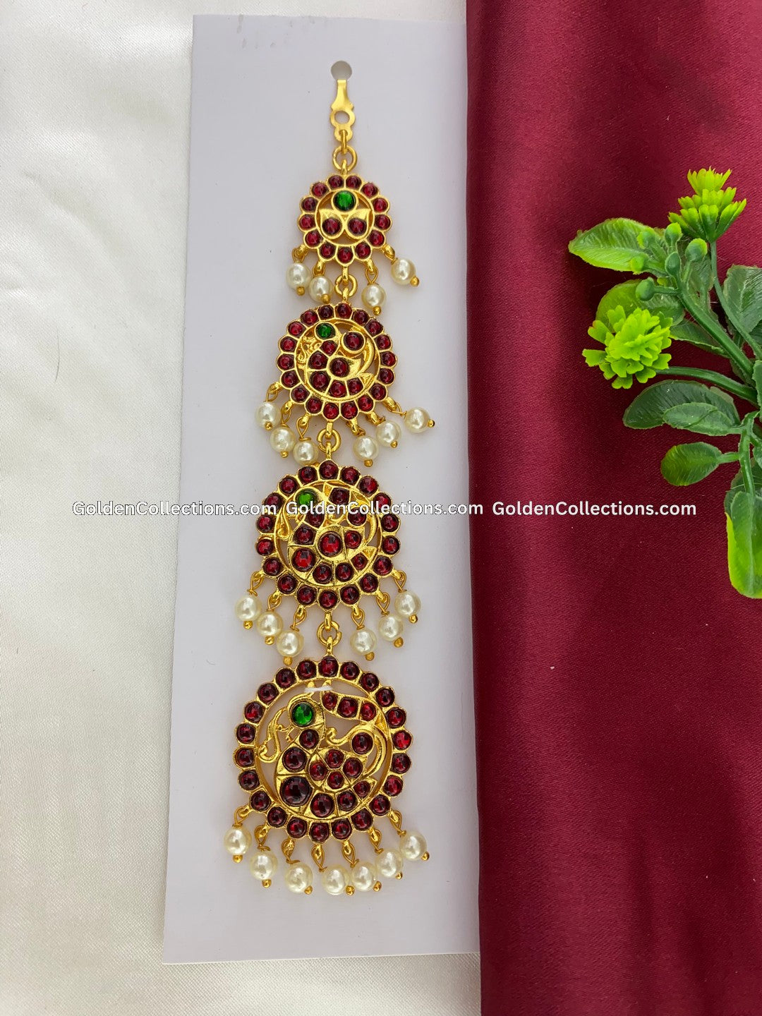 Kempu Stones Nethichutti - Classical Dance Accessories BMT-003 – Golden  Collections