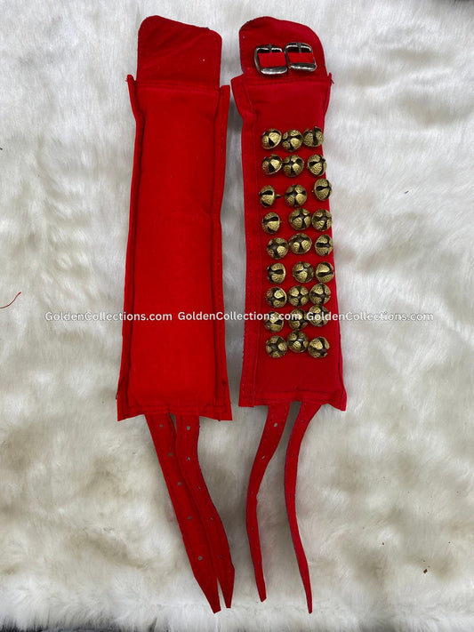 Leather ankle bells for Bharatanatyam - GoldenCollections 2