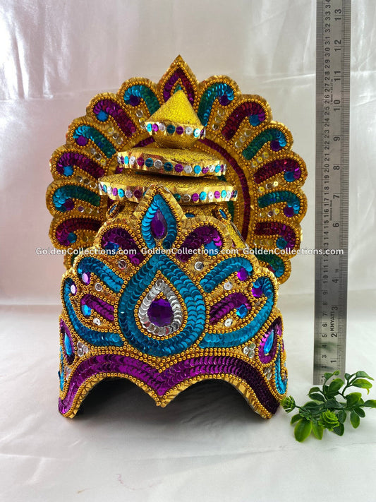 Mukut featuring intricate stone engravings 2