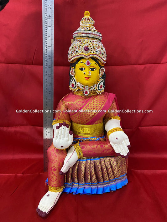 Varalakshmi Amman Idol Full Set 19 in Pink VVD063 for Varalakshmi Vratham pooja image 2