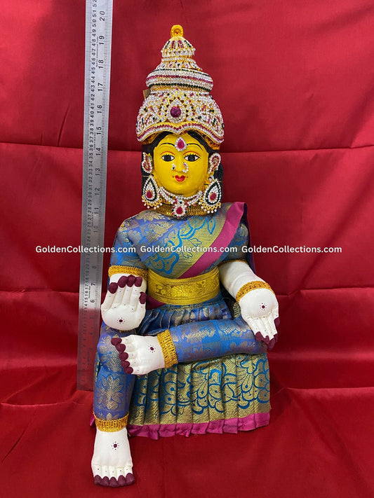 Varalakshmi Amman Idol Full Set 19 in Blue VVD052 for Varalakshmi Vratham pooja image 2