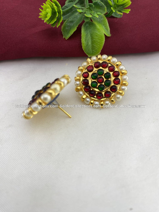 Temple Jewellery Earrings Goldencollections Bje015 2