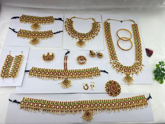 Traditional Bharatanatyam Jewelry by GoldenCollections BDS-011, bharatanatyam dance jewellery