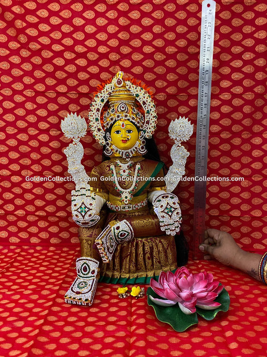 Varalakshmi Amman Face Jewelry Dolls - Perfect for Pooja - VVD-007 2