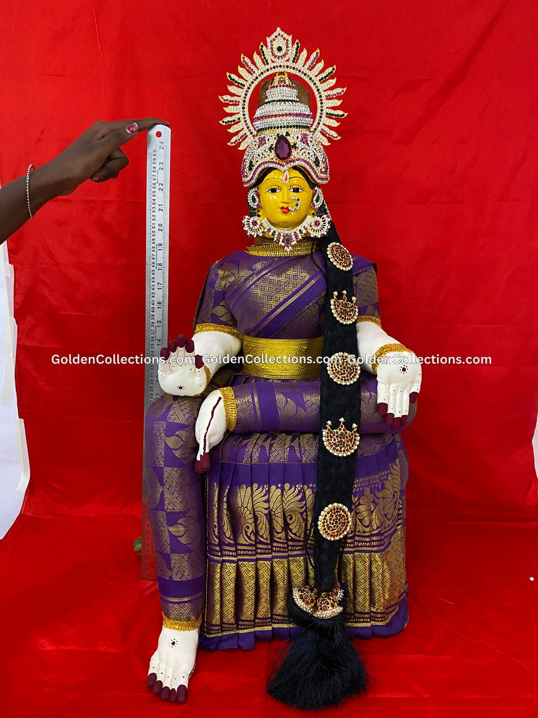 Varalakshmi Amman Idol Full Set 26 in Multi Color VVD093 for Varalakshmi Vratham pooja image 2