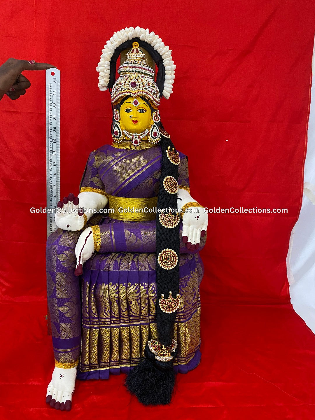 Varalakshmi Amman Idol Full Set 26 in Multi Color VVD082 for Varalakshmi Vratham pooja image 2