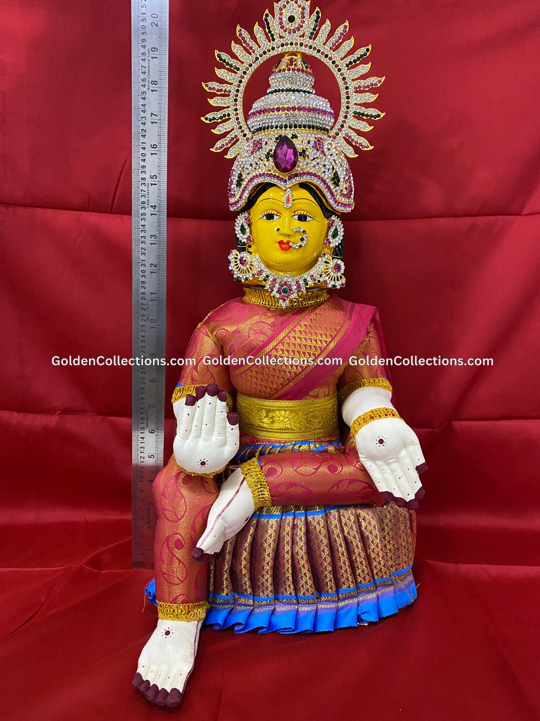Varalakshmi Amman Idol Full Set 21 in Multi Color VVD068 for Varalakshmi Vratham pooja image 2