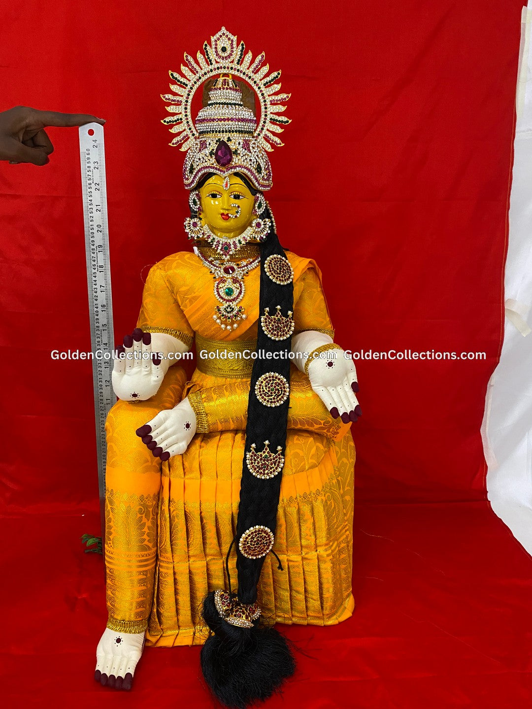 Varalakshmi Amman Idol Full Set 26 in Multi Color VVD096 for Varalakshmi Vratham pooja image 2
