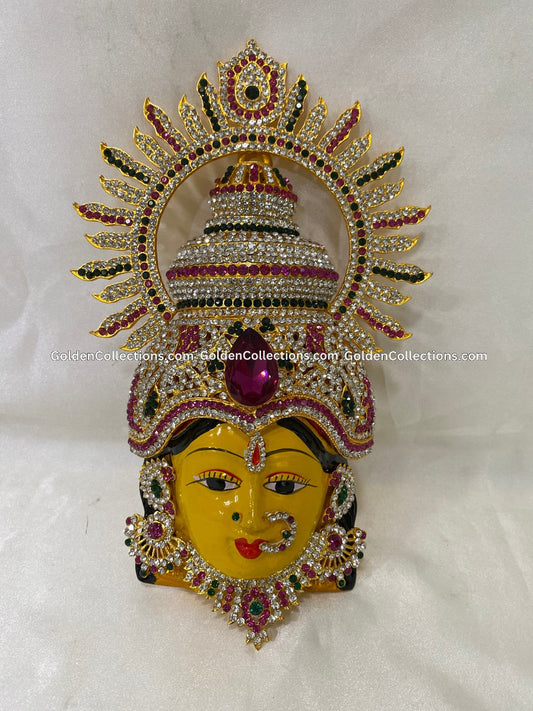 Varalakshmi Ammavaru Deity Face VDF006 deity face for pooja alankaram image 2