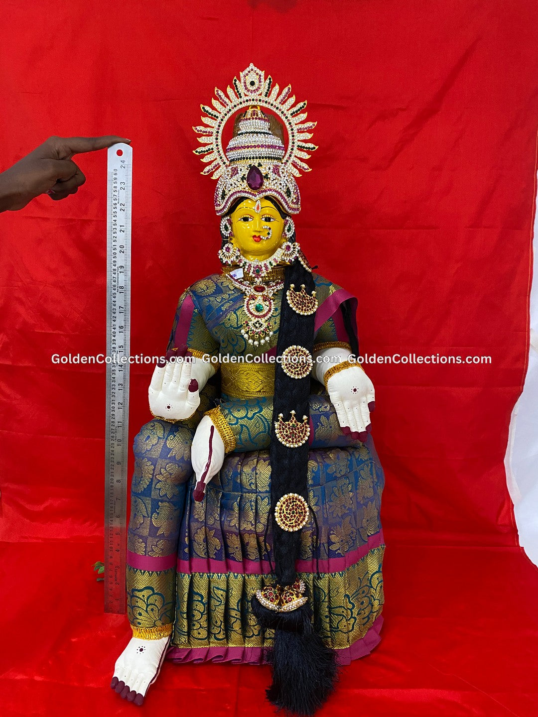 Varalakshmi Amman Idol Full Set 26 in Multi Color VVD091 for Varalakshmi Vratham pooja image 2