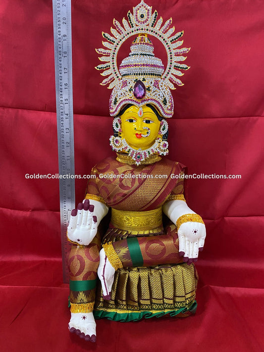 Varalakshmi Amman Idol Full Set 21 in Multi Color VVD058 for Varalakshmi Vratham pooja image 2