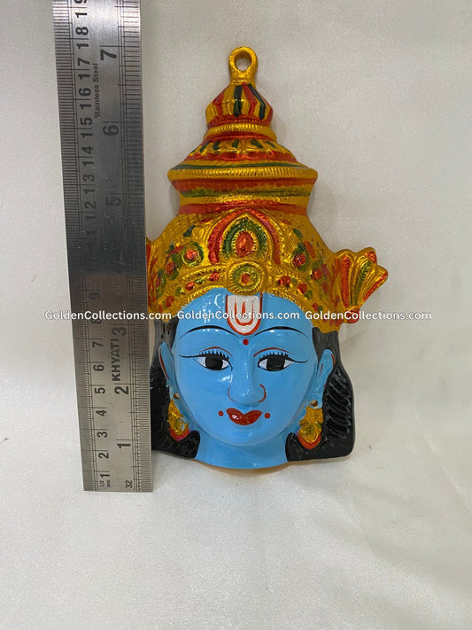 Vishnu / Balaji Face VDF002 deity face for pooja alankaram image 2