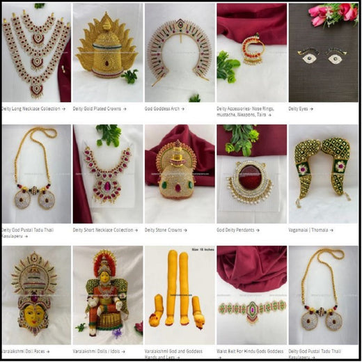 Deity jewellery collections at Golden Collections