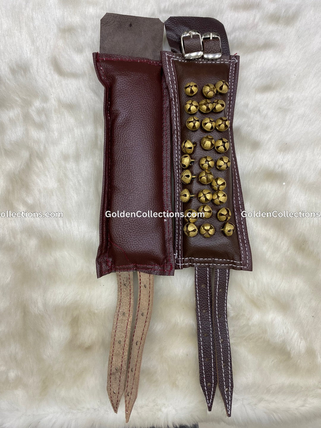 3-Line-Brown-Leather-Ghungroo-Salangai-GoldenCollections-2