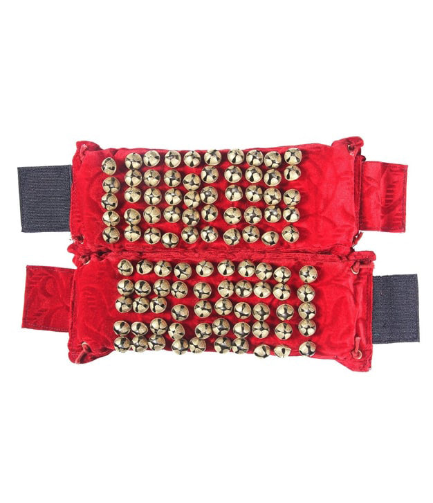 Royal Velvet 5Line Ghungroo Salangai For Bharatanatyam Dance Goldencollections