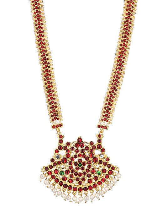 Bharatanatyam Indian dance  Long Necklace - Goldencollections
