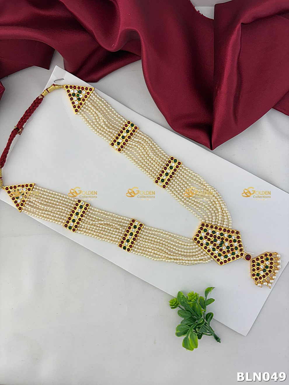 Bharatanatyam Indian Gold Necklace Jewelry Goldencollections