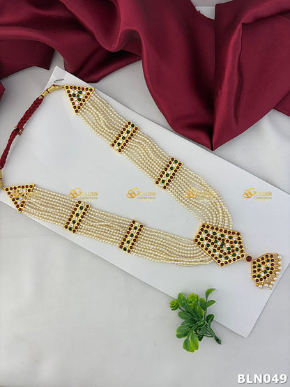 Bharatanatyam Indian Gold Necklace Jewelry Goldencollections