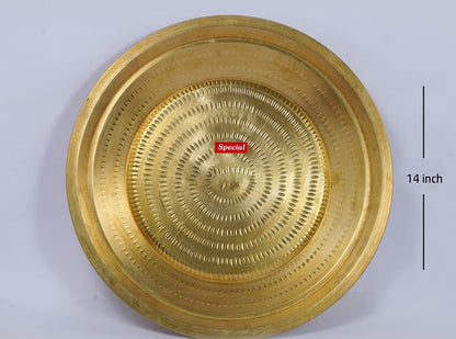 Brass Metal Kuchipudi Bharatanatyam Dance Plate Thalam Tharangam - Golden Collections