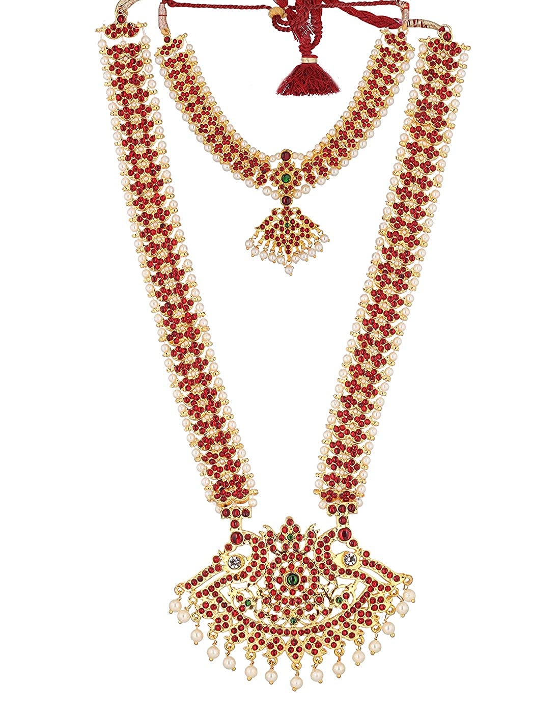 Bharatanatyam temple Classical Dance Necklace Haram golldencollections