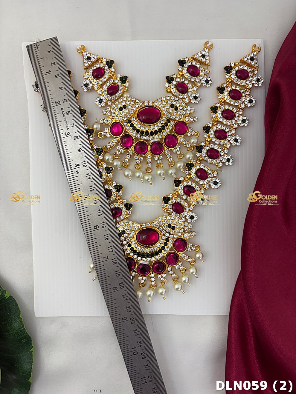 Traditional Deity Long Necklace Goddess Lakshmi Jewellery Dln 059_2