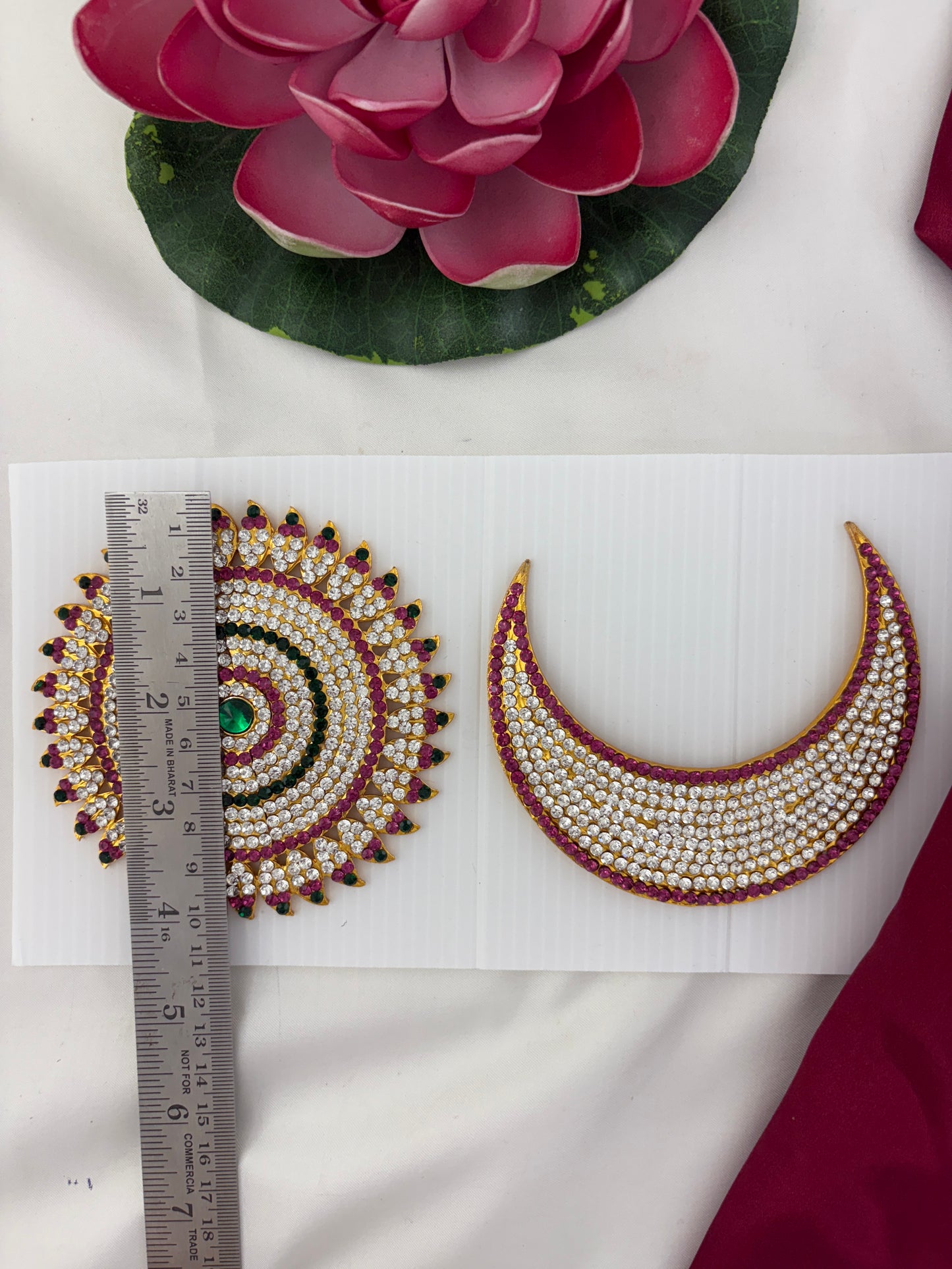 Radiant Surya Chandra Deity Jewellery Dsm009 Image 2