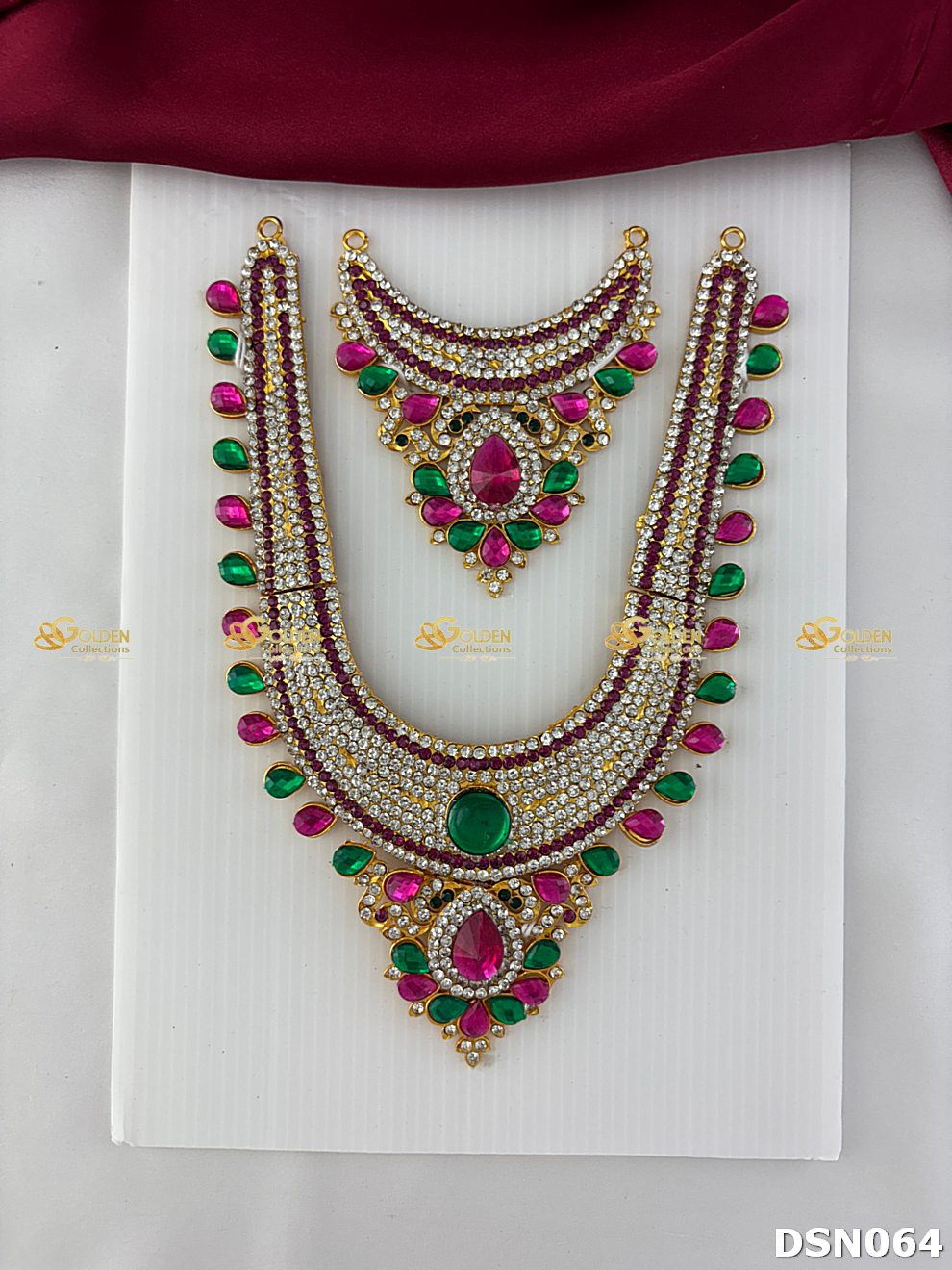 Amman / Ammavaru 2 Step Short Necklace DSN064 deity short necklace image 1