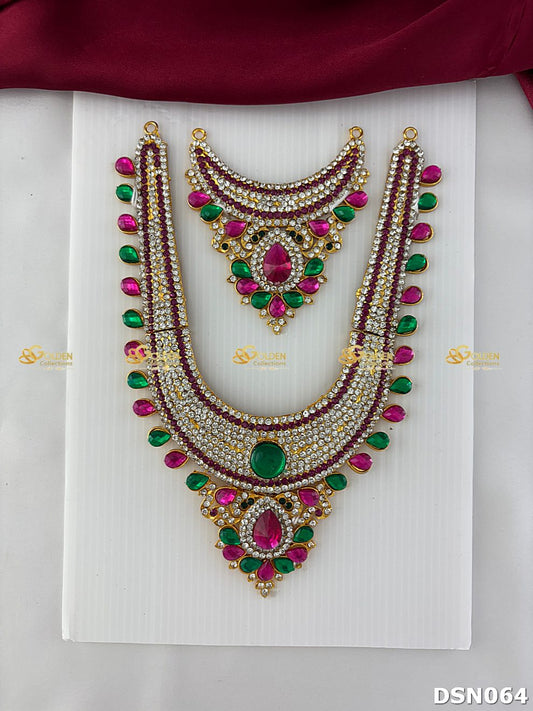 Amman / Ammavaru 2 Step Short Necklace DSN064 deity short necklace image 1