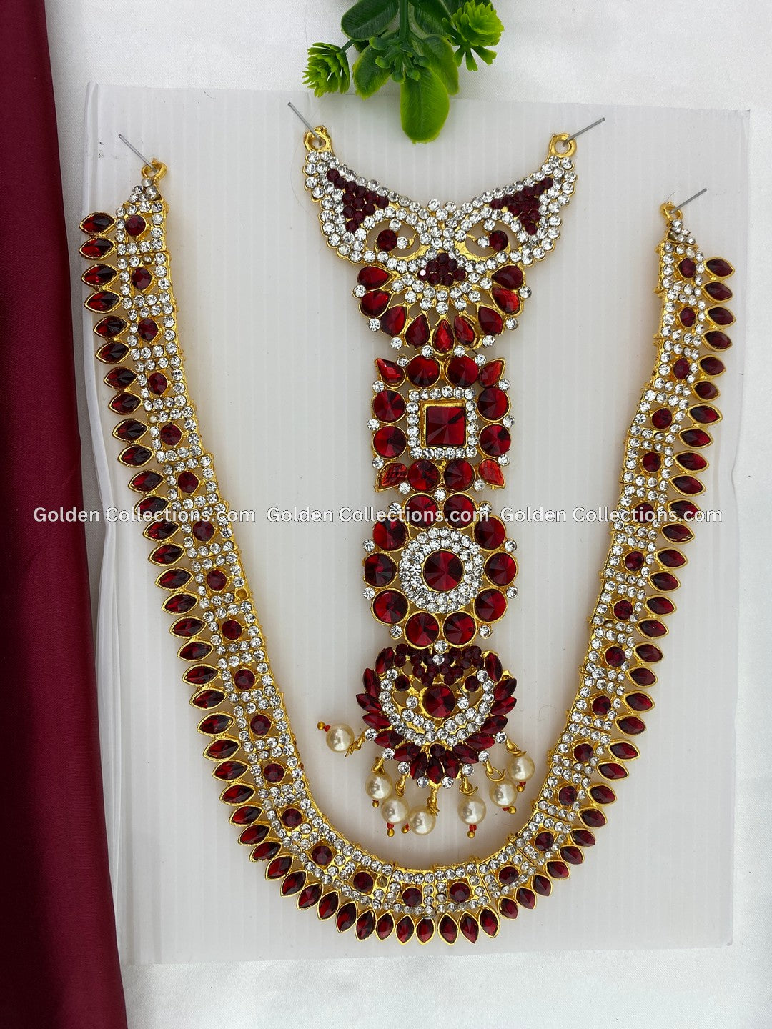 Amma-inspired Short Haram - Elegant Necklace for Divine Grace