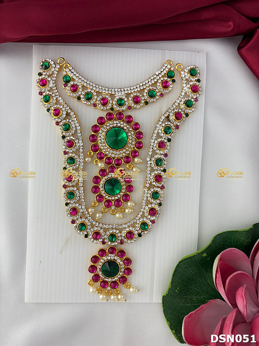 Deity 2 Step Stone Short Necklace DSN051 deity short necklace image 1