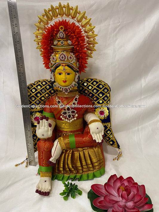 Varalakshmi Amman Idol Full Set 22 in Red VLD044 for Varalakshmi Vratham pooja image 2