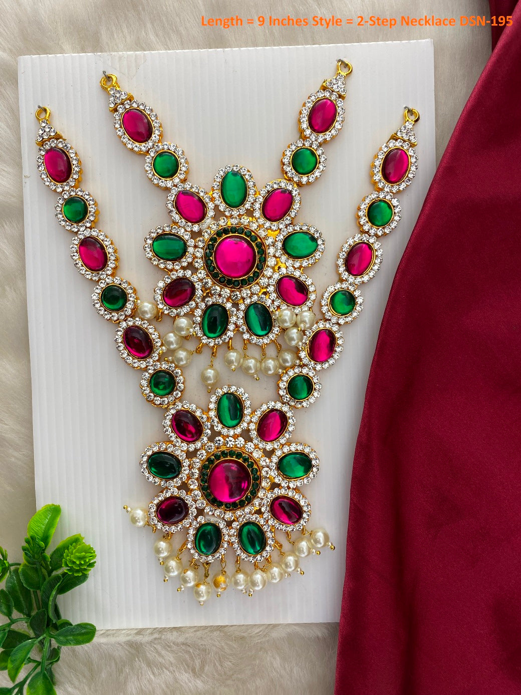Goddess Lakshmi Short Necklace - Divine Elegance - DSN-195